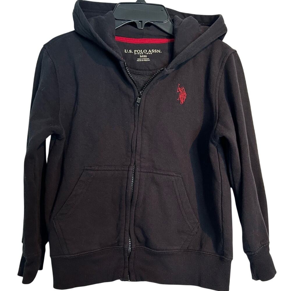 U.S. Polo Assn Full Zip Sweatshirt – Boys Size Medium (8)